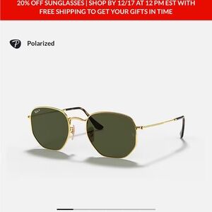 Ray-Ban Classic Gold Frame with Green Lenses